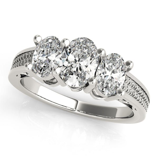 Oval Cut Engagement Ring Setting - Diamonds By Rothschild