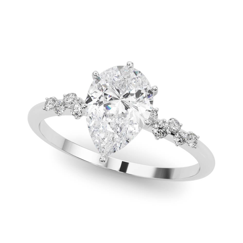 Pear Shape Engagement Ring Settings - Diamonds By Rothschild