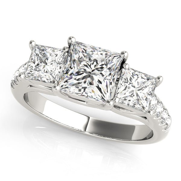Princess Cut Engagement Ring Settings - Diamonds By Rothschild