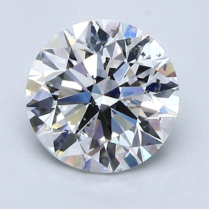 1.5 Carat Natural Diamond - Round - 1.53 - E - SI2 - Diamonds By Rothschild