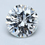 1.5 Carat Natural Diamond - Round - 1.53 - F - I2 - Diamonds By Rothschild