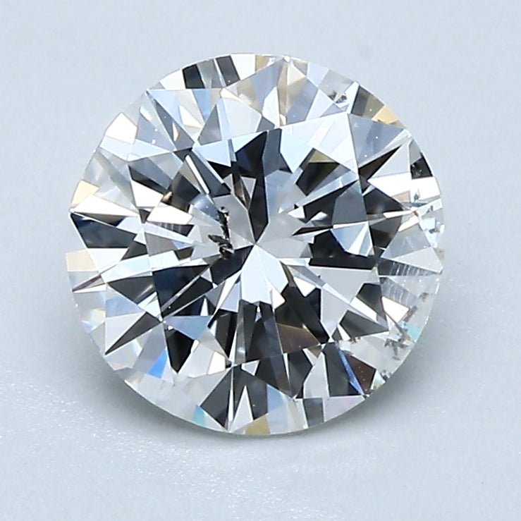 1.5 Carat Natural Diamond - Round - 1.53 - F - I2 - Diamonds By Rothschild