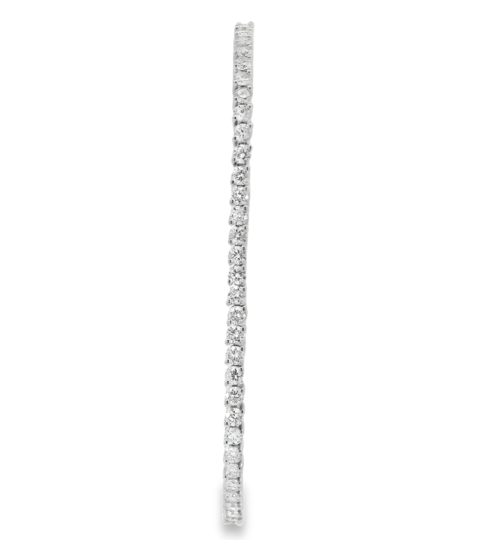 18KW Diamond Tennis Bracelet - 3.50ctw - Diamonds By Rothschild