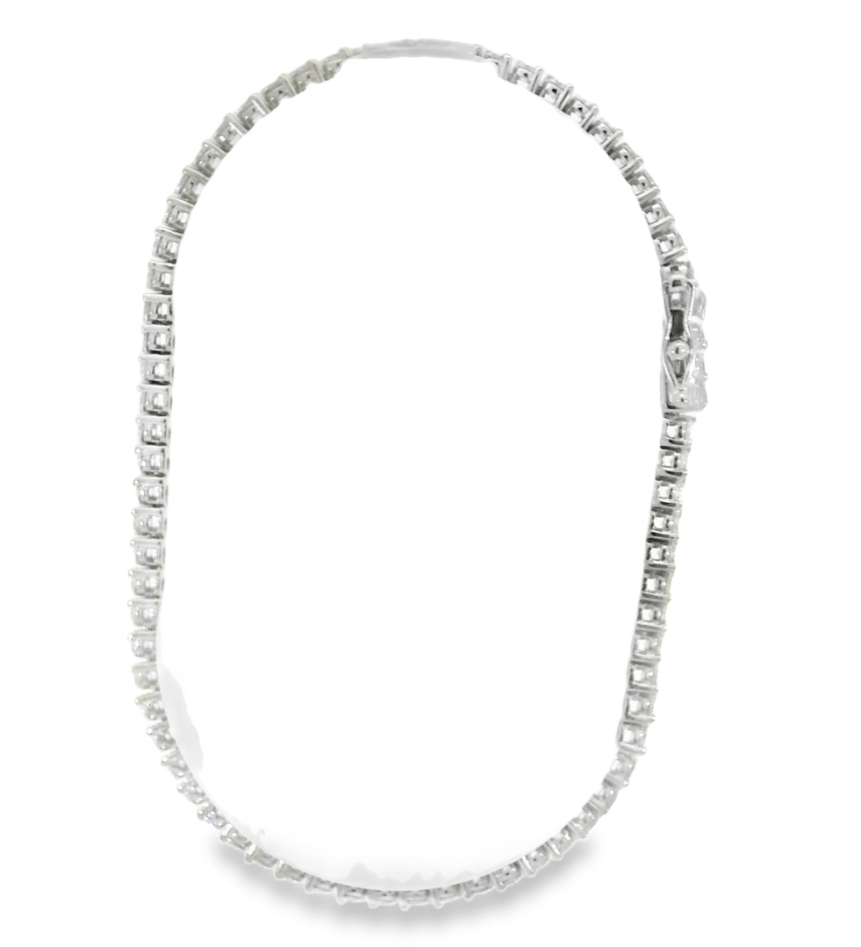 18KW Diamond Tennis Bracelet - 3.50ctw - Diamonds By Rothschild