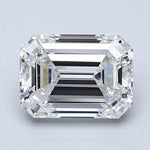 2 Carat Natural Diamond - EMERALD - 2.01 - F - VS1 - Diamonds By Rothschild
