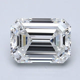 2 Carat Natural Diamond - EMERALD - 2.01 - F - VS1 - Diamonds By Rothschild