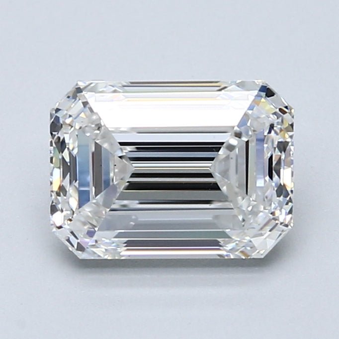 2 Carat Natural Diamond - EMERALD - 2.21 - E - VS2 - Diamonds By Rothschild