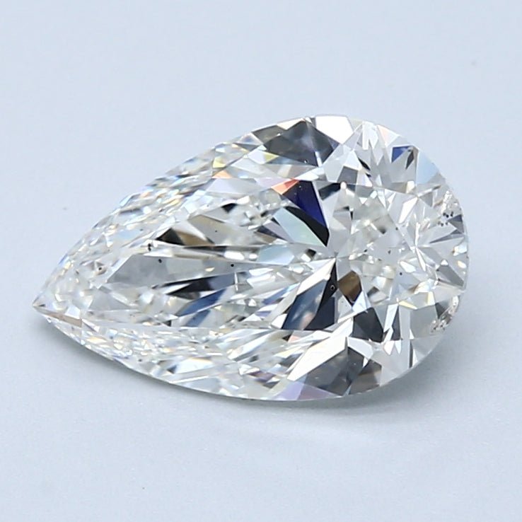 2 Carat Natural Diamond - PEAR - 2.01 - G - SI2 - Diamonds By Rothschild