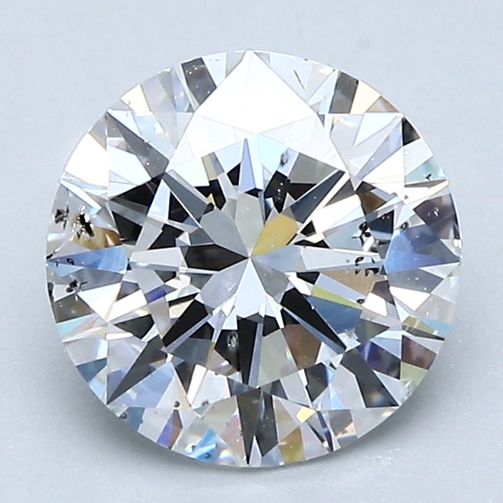 2 Carat Natural Diamond - Round - 2.01 - E - SI2 - Diamonds By Rothschild