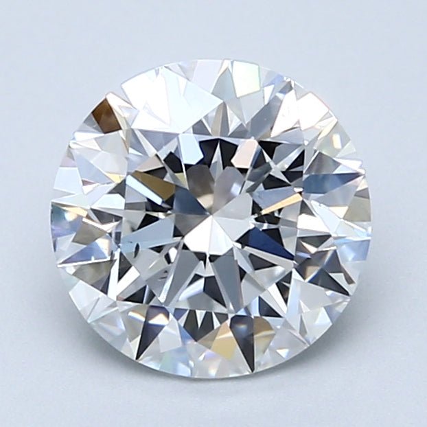 2 Carat Natural Diamond - Round - 2.02 - E - SI1 - Diamonds By Rothschild