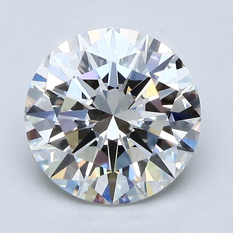 2 Carat Natural Diamond - Round - 2.02 - H - SI1 - Diamonds By Rothschild