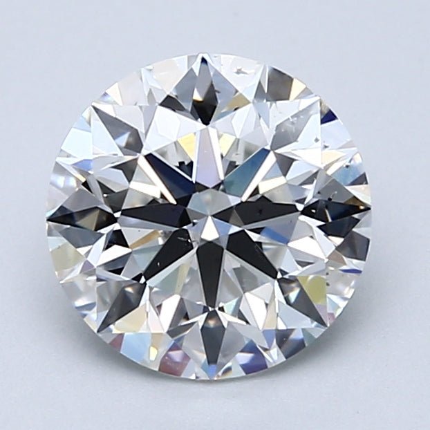 2 Carat Natural Diamond - Round - 2.05 - E - SI1 - Diamonds By Rothschild