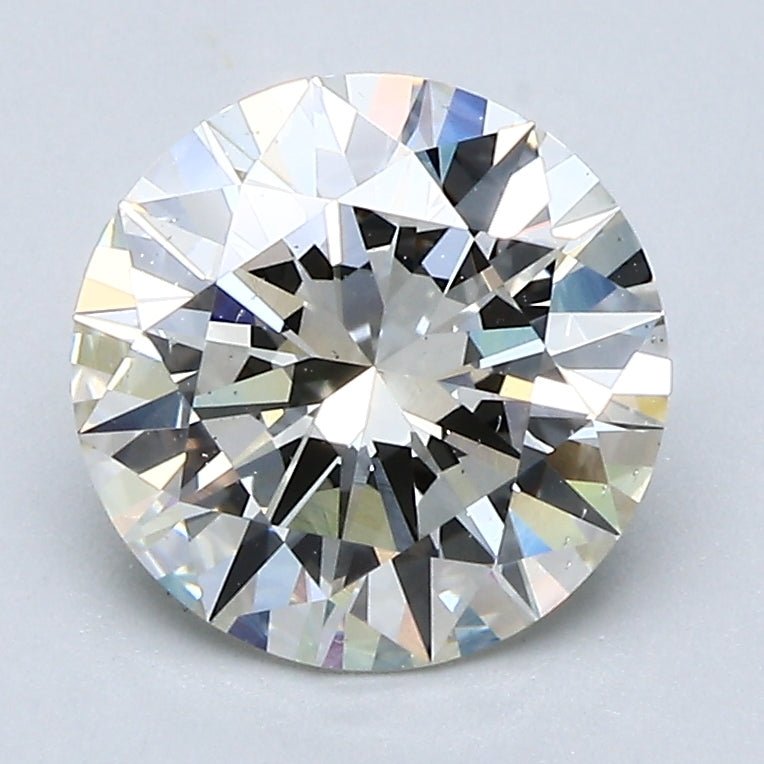 2 Carat Natural Diamond - Round - 2.09 - K - SI2 - Diamonds By Rothschild