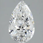 2 Carat Pear Shape Cut Natural Diamond - D VVS2 - 2.0ct - EX Symmetry Grade - Diamonds By Rothschild