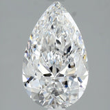 2 Carat Pear Shape Cut Natural Diamond - D VVS2 - 2.0ct - EX Symmetry Grade - Diamonds By Rothschild