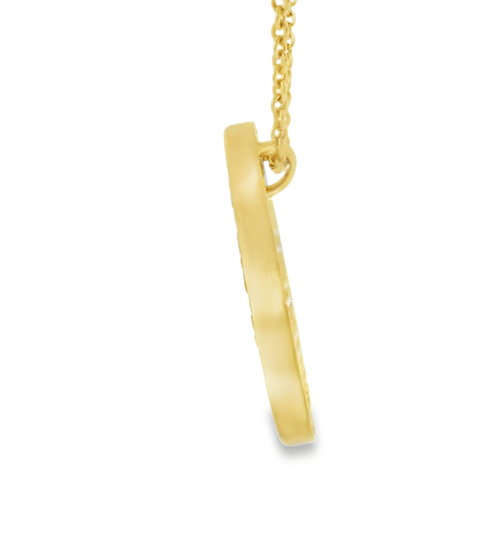 22KY Carved Cinnabar Necklace - Diamonds By Rothschild