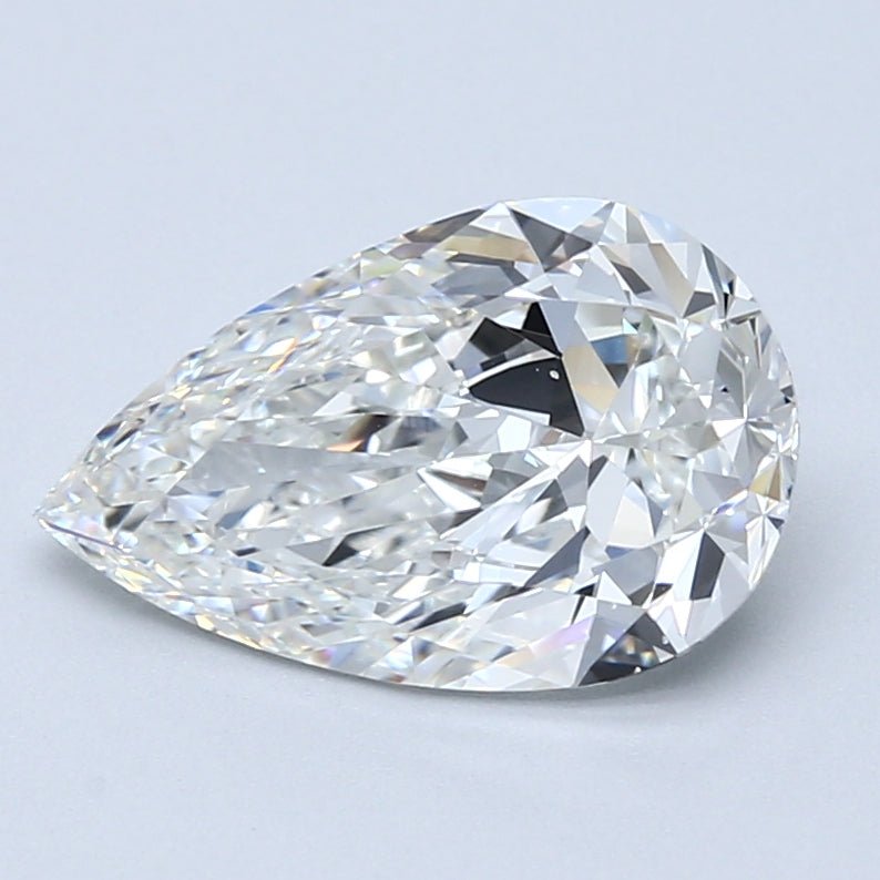 2.5 Carat Natural Diamond - PEAR - 2.53 - G - VS2 - Diamonds By Rothschild