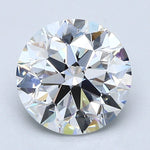 2.5 Carat Natural Diamond - Round - 2.51 - E - SI1 - Diamonds By Rothschild