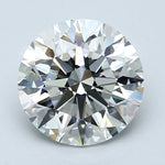 2.5 Carat Natural Diamond - Round - 2.51 - H - SI1 - Diamonds By Rothschild