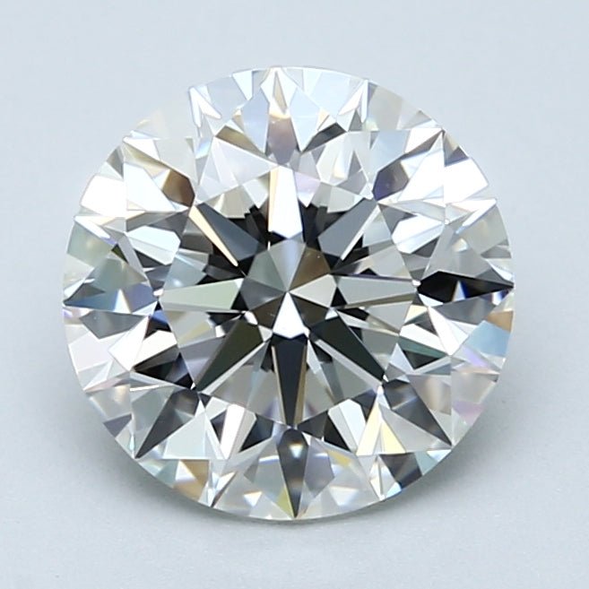 2.5 Carat Natural Diamond - Round - 2.51 - H - SI1 - Diamonds By Rothschild