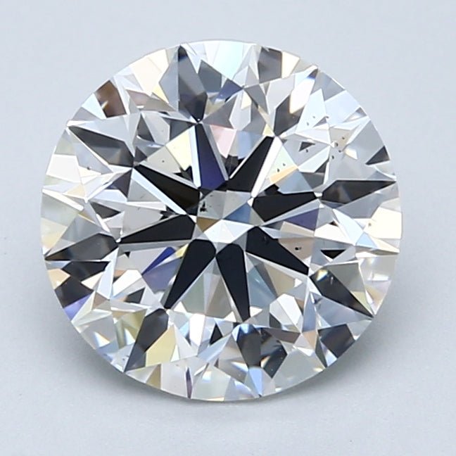 2.5 Carat Natural Diamond - Round - 2.7 - E - SI1 - Diamonds By Rothschild