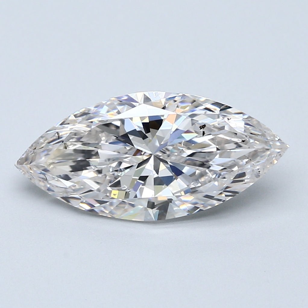 3 Carat Natural Diamond - MARQUISE - 3.01 - H - SI2 - Diamonds By Rothschild