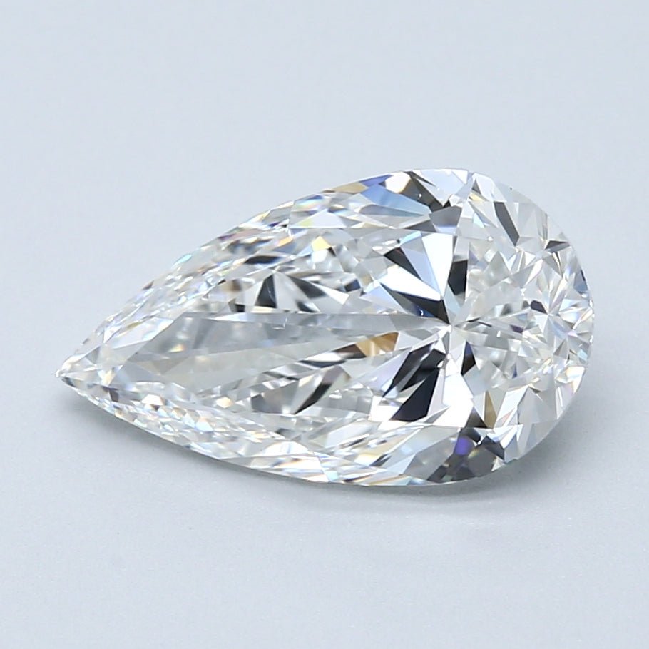 3 Carat Natural Diamond - PEAR - 3.01 - E - VS2 - Diamonds By Rothschild