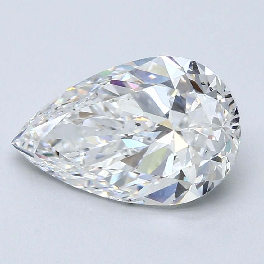 3.5 Carat Natural Diamond - PEAR - 3.51 - E - SI1 - Diamonds By Rothschild