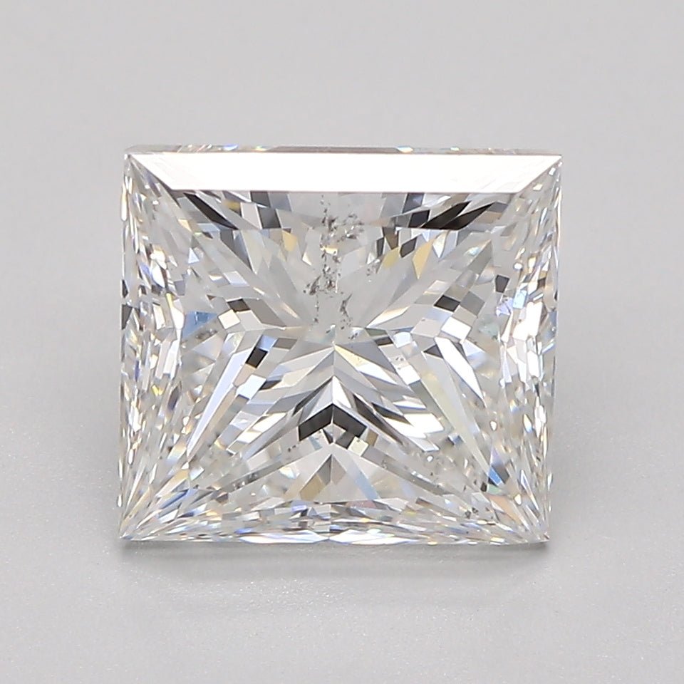 3.5 Carat Natural Diamond - PRINCESS - 3.49 - G - SI2 - Diamonds By Rothschild