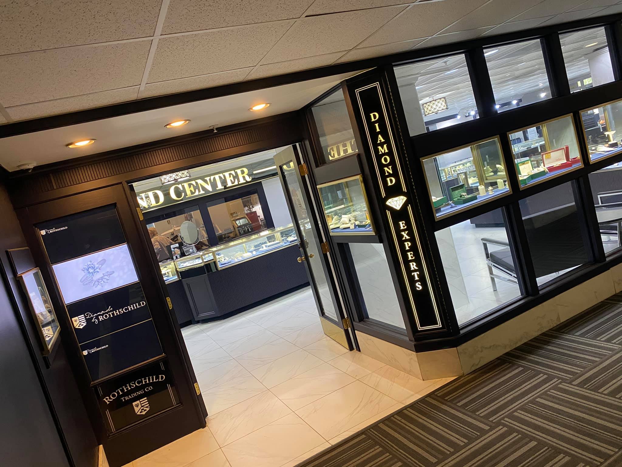 Entrance of Flagship Clark Building, Pittsburgh Jewelers, Diamond by Rothschild