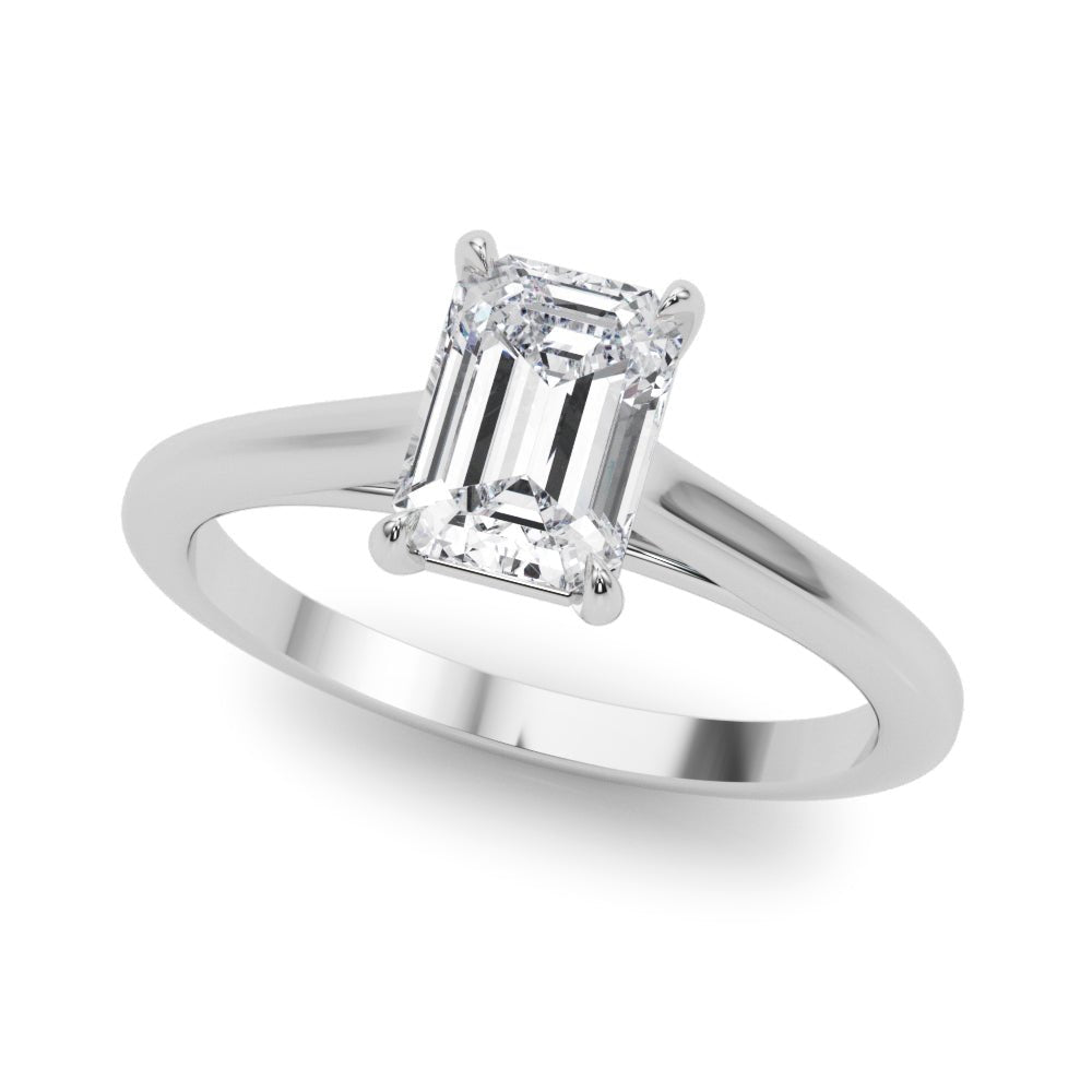 Emerald Cut Solitaire Engagement Ring - Diamonds By Rothschild