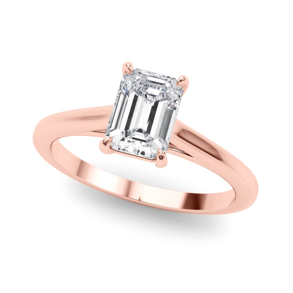 Emerald Cut Solitaire Engagement Ring - Diamonds By Rothschild
