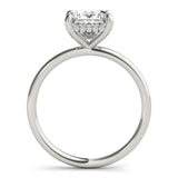 Princess Cut Hidden Halo Engagement Ring - Diamonds By Rothschild