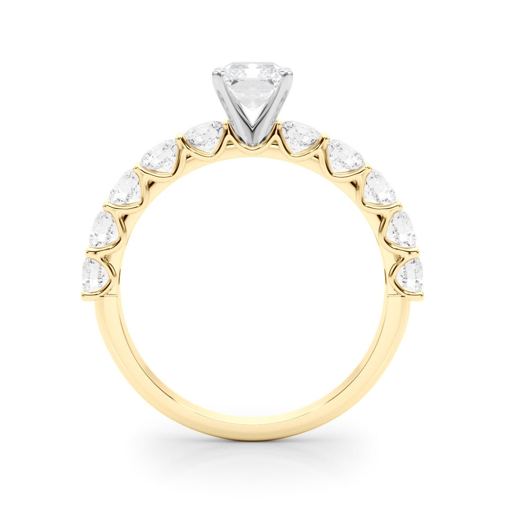 Radiant Center Large Pavé Engagement Ring - Diamonds By Rothschild