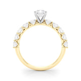 Radiant Center Large Pavé Engagement Ring - Diamonds By Rothschild