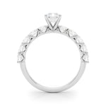 Radiant Center Large Pavé Engagement Ring - Diamonds By Rothschild