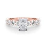 Radiant Center Large Pavé Engagement Ring - Diamonds By Rothschild