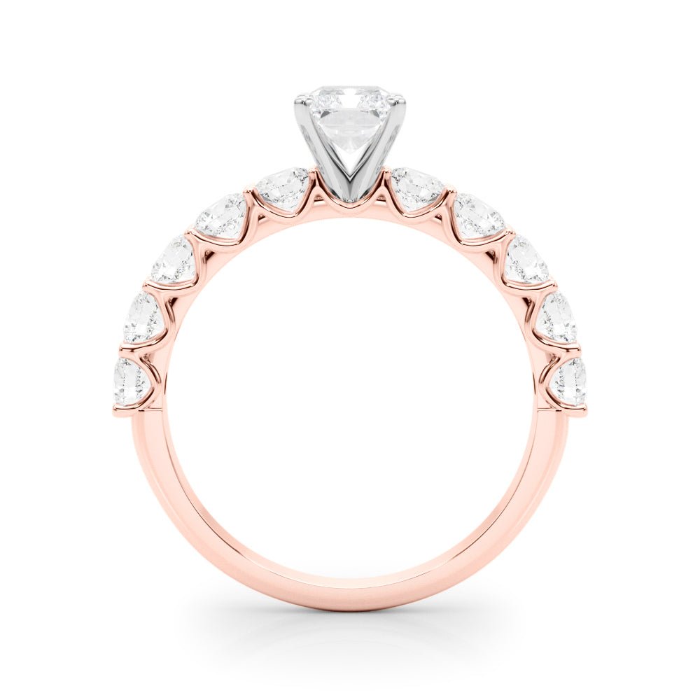 Radiant Center Large Pavé Engagement Ring - Diamonds By Rothschild