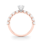 Radiant Center Large Pavé Engagement Ring - Diamonds By Rothschild