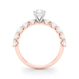 Radiant Center Large Pavé Engagement Ring - Diamonds By Rothschild