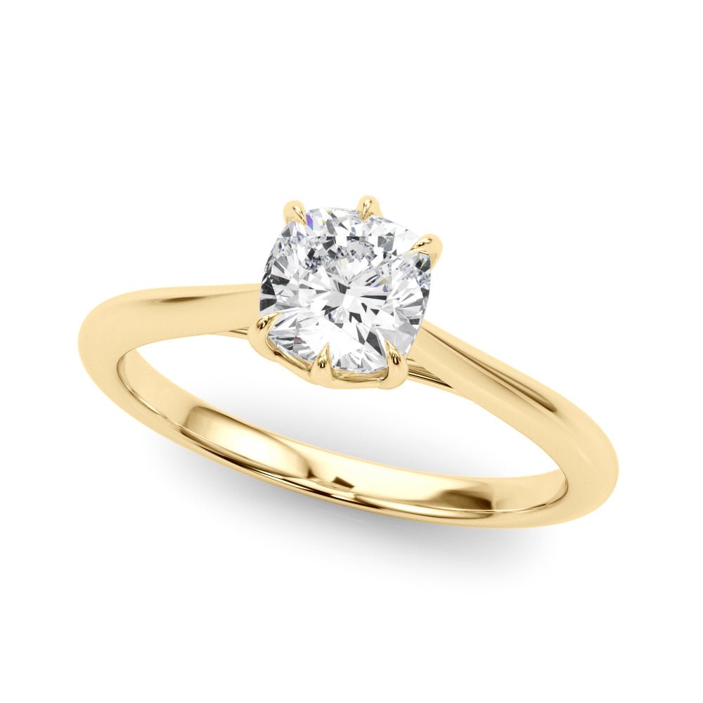 Solitaire Cushion Cut Diamond Setting - Diamonds By Rothschild