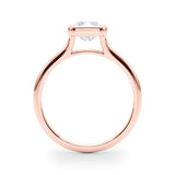 Solitaire Radiant Bezel Ring Setting - Diamonds By Rothschild