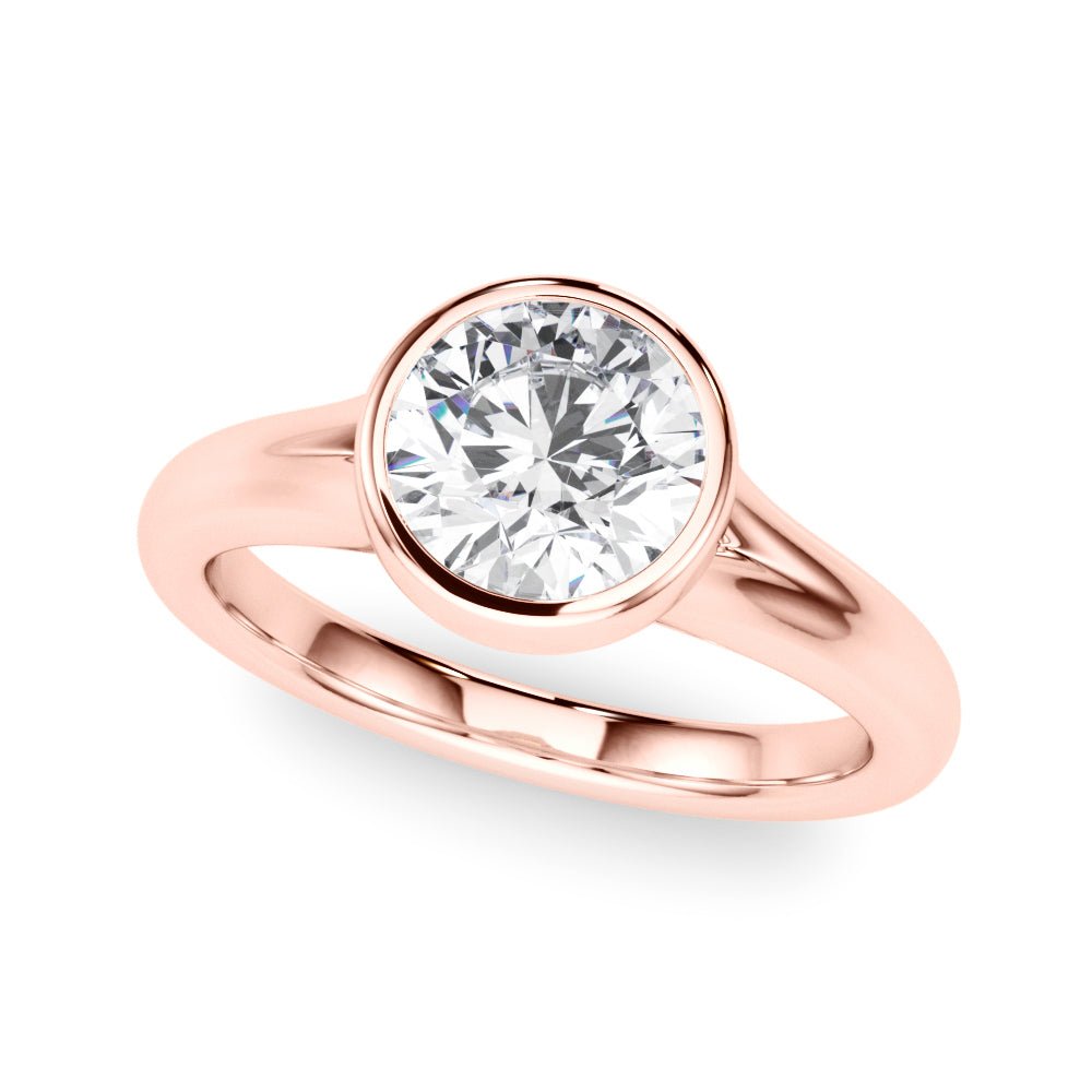 Solitaire Round Bezel Setting Diamond Ring - Diamonds By Rothschild