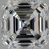 1 Carat Asscher Cut Natural Diamond - E VVS2 - 1.07ct - EX Cut Grade - Diamonds By Rothschild