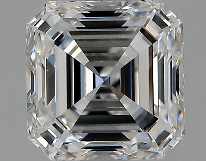 1 Carat Asscher Cut Natural Diamond - E VVS2 - 1.07ct - EX Cut Grade - Diamonds By Rothschild