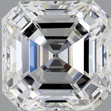 1 Carat Asscher - Natural Diamond - 1 - E - VVS2 - VG - EX - EX - Diamonds By Rothschild