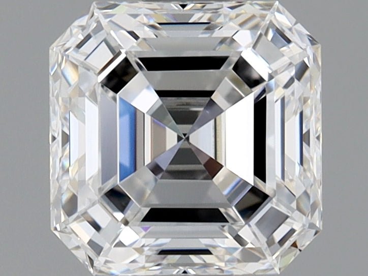 1 Carat Asscher - Natural Diamond - 1 - E - VVS2 - VG - EX - EX - Diamonds By Rothschild