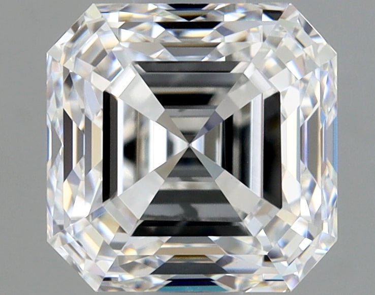 1 Carat Asscher - Natural Diamond - 1 - F - VVS2 - VG - EX - VG - Diamonds By Rothschild