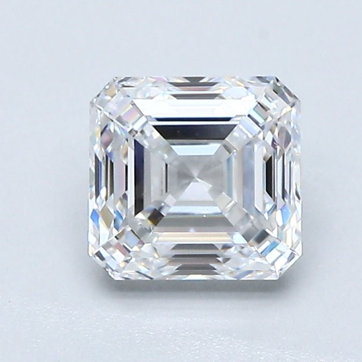 1 Carat Asscher - Natural Diamond - 1.18 - E - VVS2 - G - VG - VG - Diamonds By Rothschild