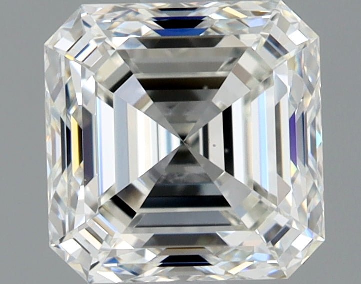 1 Carat Asscher - Natural Diamond - 1.23 - I - VS2 - EX - EX - Diamonds By Rothschild